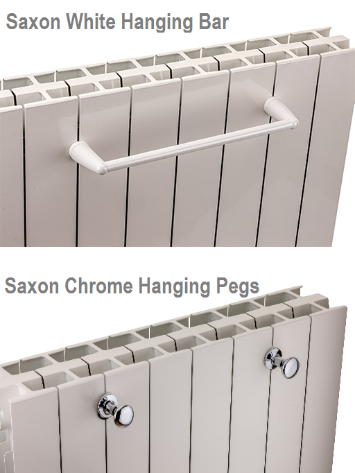 Saxon Vertical Aluminium Radiator - 1446 x 260mm